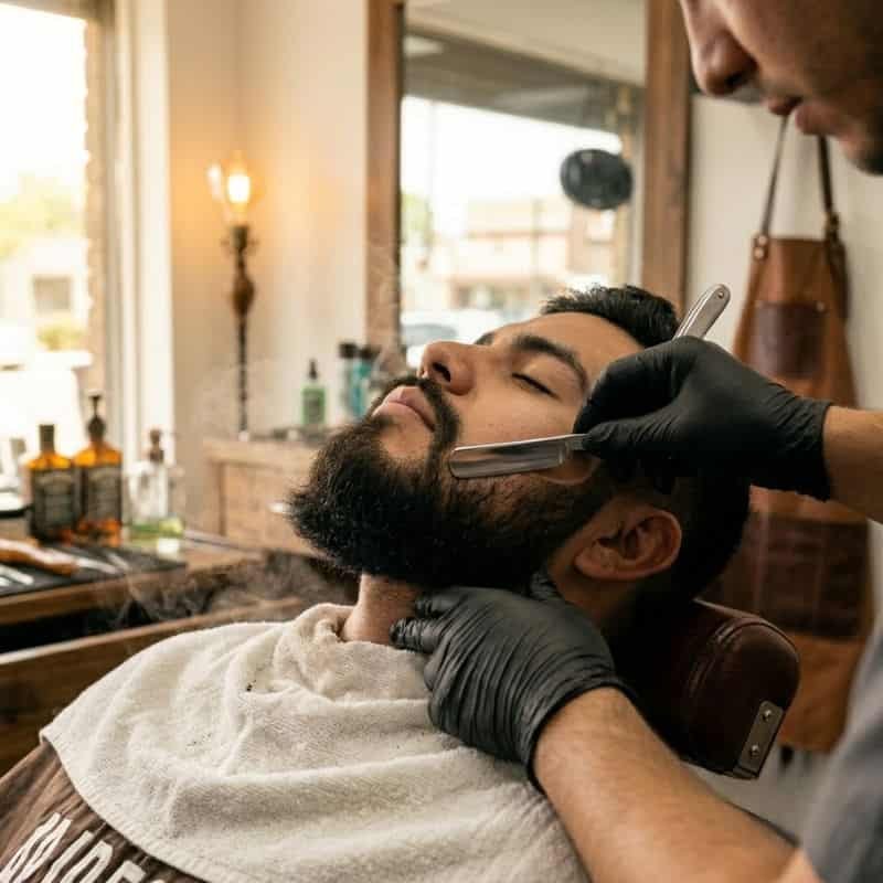 Arreglo de barba a navaja en Tizayuca