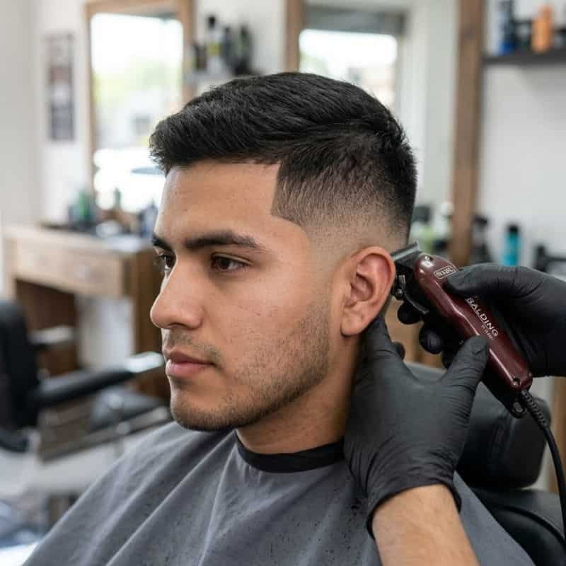 Corte de cabello fade para hombre en Tizayuca